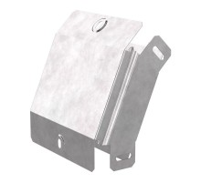 Угол вертикальный внешний 45 градусов с крышкой Стандарт 150х100  PR16.0556  Промрукав