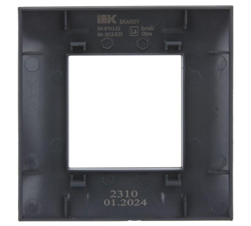SKANDY Рамка 1-местная SK-F01G графит  SK-M12-K53  IEK