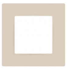 Рамка для розеток и выключателей  Серия 12 12-5201-02 на 1 пост, Классик, слоновая кость  Б0067735  ЭРА