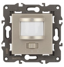 14-4103-04 Датчик движения 2-проводной, 180-240В, 200Вт, IP20, Эра Elegance, шампань  Б0034355  ЭРА