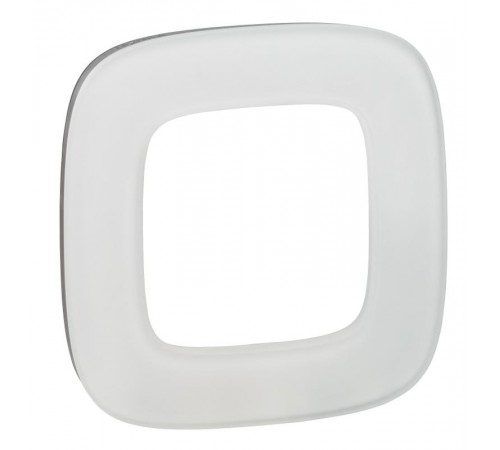 Valena ALLURE Белое стекло Рамка 1-ая  755541  Legrand