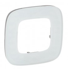 Valena ALLURE Белое стекло Рамка 1-ая  755541  Legrand