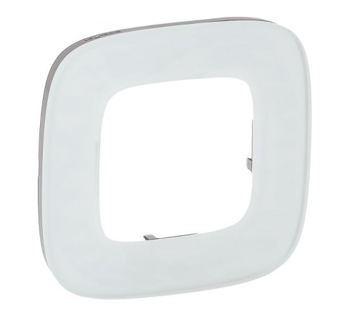 Valena ALLURE Белое стекло Рамка 1-ая  755541  Legrand