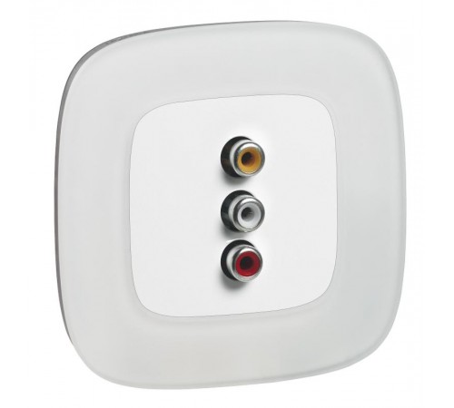 Valena ALLURE Белое стекло Рамка 1-ая  755541  Legrand