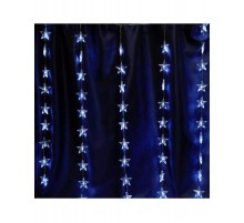 Гирлянда - занавес Звездочки 230V 100 LED 2*1м, 5000K с контроллером, IP20 , сетевой шнур 3м в комплекте, CL25  48608  FERON