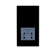 Розетка для электробритвы, 220/115 В, 20 ВА, Future/Axcent/Carat/Династия, черный бархат  2CKA002130A0295  ABB