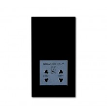 Розетка для электробритвы, 220/115 В, 20 ВА, Future/Axcent/Carat/Династия, черный бархат  2CKA002130A0295  ABB