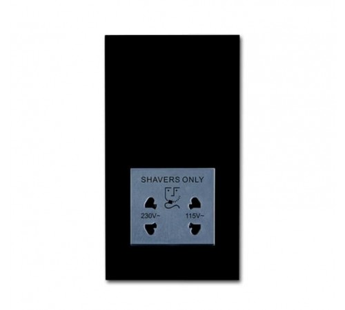 Розетка для электробритвы, 220/115 В, 20 ВА, Future/Axcent/Carat/Династия, черный бархат  2CKA002130A0295  ABB