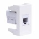 Viva белая телефонная розетка RJ12 (6P6C, Hyperline)  белая 1мод  45018  DKC