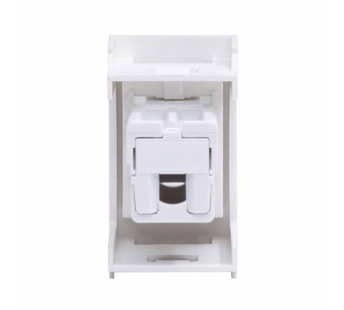 Viva белая телефонная розетка RJ12 (6P6C, Hyperline)  белая 1мод  45018  DKC