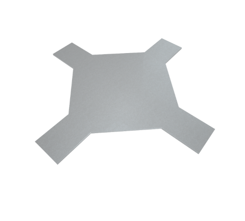 Крышка лестничного Х-разветвителя 400  KLXD400 HD  КМ-профиль