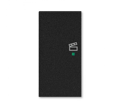 ABB Levit Антрацит Клавиша 2-ая левая с символом сцены free@home  6220H-A02103 63  2CHH622103A4063  ABB