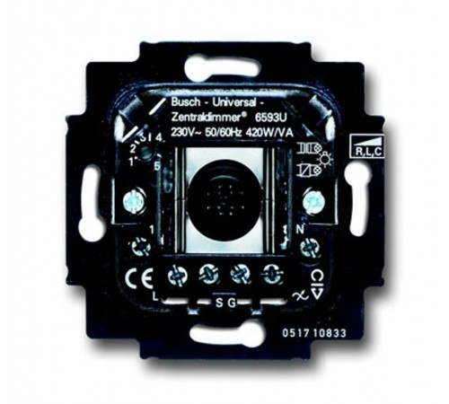 Механизм универсального клавишного светорегулятора 60-420 Вт/ВА  6590-0-0171   2CKA006590A0171  ABB