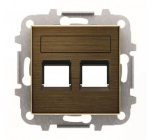 Накладка на розетку информационную ABB SKY, античная латунь  2CLA851820A1201  ABB