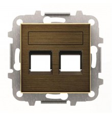Накладка на розетку информационную ABB SKY, античная латунь  2CLA851820A1201  ABB