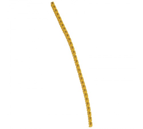 Маркер CAB 3 - для кабеля 4-6 мм - заглавная буква F  038365  Legrand