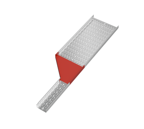 Переходник левый 80х200-600 мм "ПЛЮС" HD  PDplus80-200-600-L HD   КМ-профиль