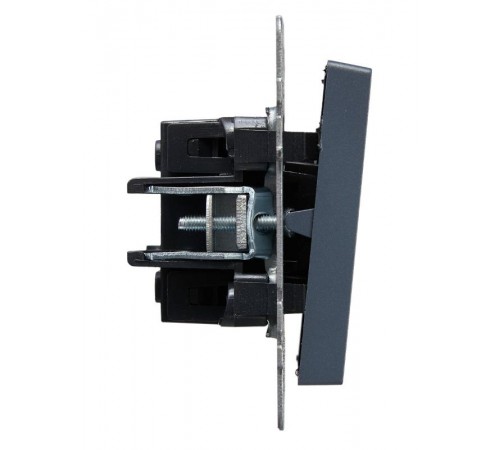 BRITE Выключатель 2-клавишный проходной 10А ВС10-2-6-БрМ маренго  BR-V22-0-10-K35  IEK