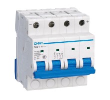 Выключатель автоматический четырехполюсный пос.тока NB1-63DC 4P C6A DC1000В 6kA (R)  182731  CHINT