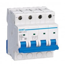 Выключатель автоматический четырехполюсный пос.тока NB1-63DC 4P C3A DC1000В 6kA (R)  182729  CHINT