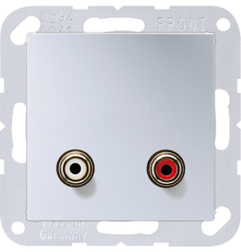 2x Cinch Audio (RCA) MAA1021AL Jung