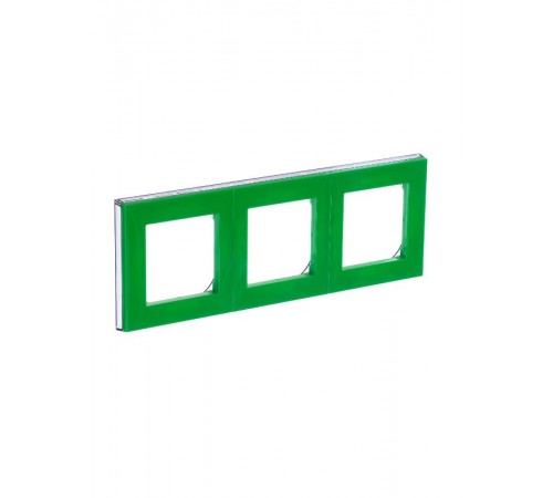 ABB Levit Зелёный / дымчатый чёрный Рамка 3-ая  3901H-A05030 67W  2CHH015030A6067  ABB