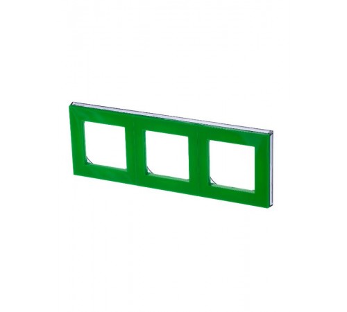 ABB Levit Зелёный / дымчатый чёрный Рамка 3-ая  3901H-A05030 67W  2CHH015030A6067  ABB