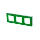 ABB Levit Зелёный / дымчатый чёрный Рамка 3-ая  3901H-A05030 67W  2CHH015030A6067  ABB