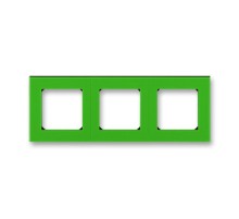 ABB Levit Зелёный / дымчатый чёрный Рамка 3-ая  3901H-A05030 67W  2CHH015030A6067  ABB