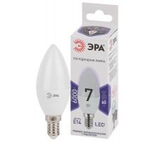 Лампа светодиодная LED 7Вт Е14 6000К smd B35-7W-860-E14  Б0031400  ЭРА