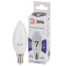 Лампа светодиодная LED 7Вт Е14 6000К smd B35-7W-860-E14  Б0031400  ЭРА