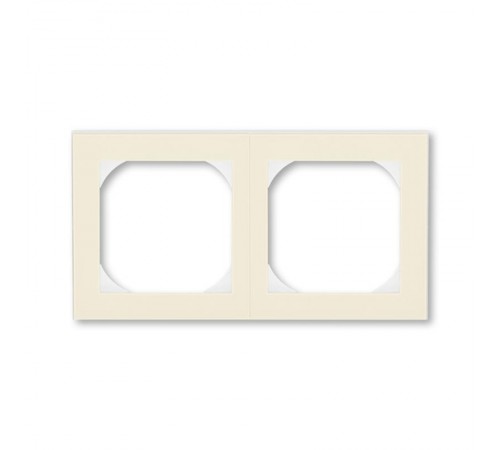 ABB Levit Слоновая кость / белый Рамка двойная 55х55 для механизмов BJE  3901H-A05520 17  2CHH015520A4017  ABB