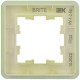BRITE Рамка 1-ая РУ-1-2-Бр стекло эко грин RE  BR-M12-G-41-K06  IEK