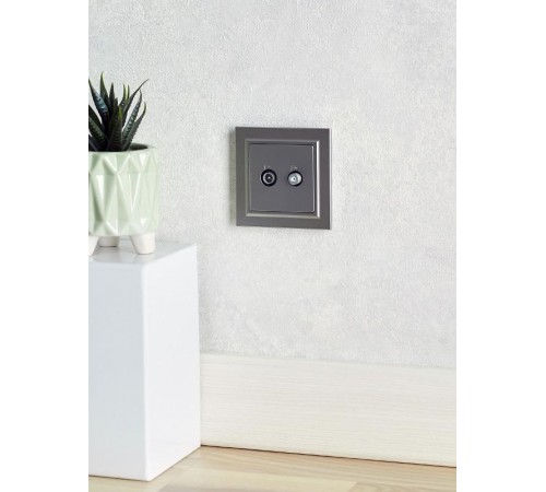 BRITE Рамка 1-ая IP44 РУ-1-БрС-44 сталь  BR-M12-44-K46  IEK