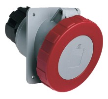 Розетка панельная с угловым унифицированным фланцем 463RAU6W, 63A, 3P+N+E, IP67, 6ч  2CMA167464R1000  ABB