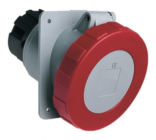 Розетка панельная с угловым унифицированным фланцем 463RAU6W, 63A, 3P+N+E, IP67, 6ч  2CMA167464R1000  ABB