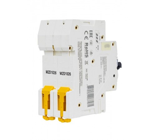 Выключатель автоматический двухполюсный M06N 2P D 10А 6кА ARMAT  AR-M06N-2-D010  IEK