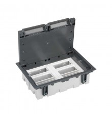 Simon CIMA 500 Люк на 6 модулей 500CIMA (12 мод. 45х45 мм), глубина 70-100мм, посадка 210х300мм, max 1000кг, серый  52050006-035  Simon