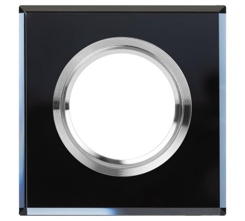Светильник точечный встраиваемый под лампу DK8 50Вт MR16 хром/черный  C0043792  ЭРА