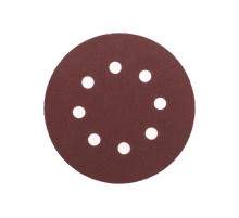Диск абразивный на ворсовой основе, на липучке, перфорированный, P180, 125мм, 10 шт.  KR-91-1169  Kranz