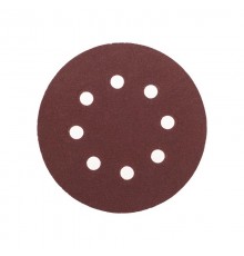 Диск абразивный на ворсовой основе, на липучке, перфорированный, P180, 125мм, 10 шт.  KR-91-1169  Kranz