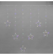 Занавес из росы с фигурами Звезд 1,5х1,15м 156 LED МУЛЬТИКОЛОР IP20 USB + пульт управления  315-849  NEON-NIGHT