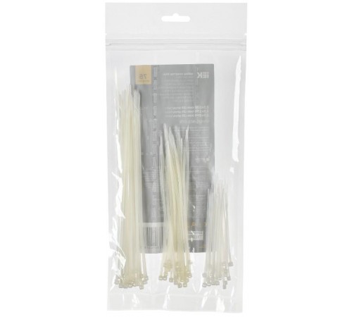 Набор хомутов 2,5х100; 2,5х150; 2,5х200 бел. (75шт/упак)  UNH35-N01-075  IEK