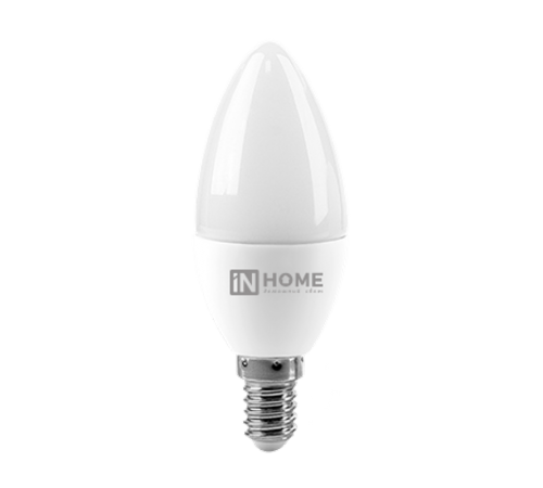 Лампа светодиодная LED-СВЕЧА-VC 8Вт 230В Е14 4000К 720Лм  4690612020433  IN HOME