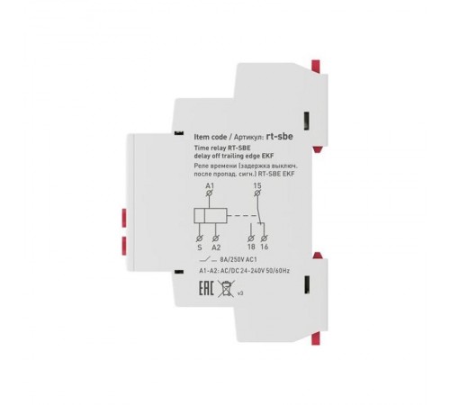 Реле времени (задержка включ. после пропад. сигн.) RT-SBE EKF PROxima  rt-sbe  EKF