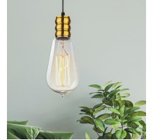 Светильник накладной подсветка PL13 E27 - 3 GB , цоколь Е27, провод 1 м, цвет медь (60/360)  Б0048524  ЭРА