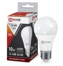 Лампа сд низковольтная LED-MO-PRO 10Вт 12-48В Е27 6500К 900Лм  4690612038056  IN HOME