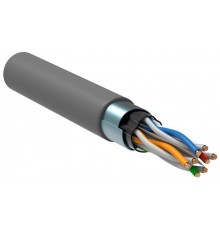 Кабель связи витая пара F/UTP, кат.6 4x2х23AWG solid, PVC, 305м, серый  LC1-C604-311  ITK