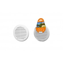 Решетка круглая с москитной сеткой, с фланцем d100, внеш. D130, бел.  SQ1807-0092  TDM