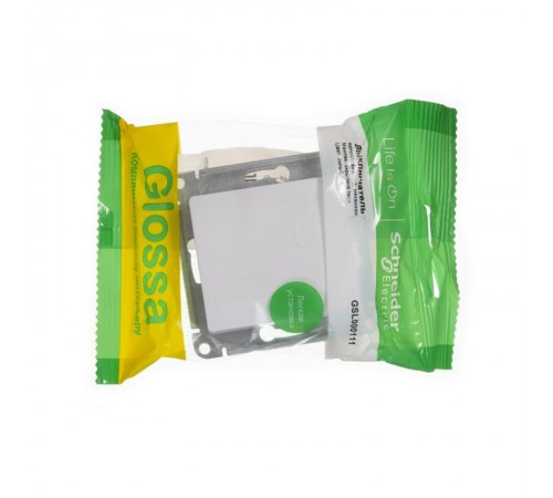 Glossa Белый Выключатель 1-клавишный, сх.1, 10АХ  GSL000111  SE